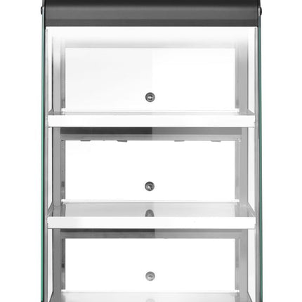 HENDI Beheiztes Thekendisplay – 230 V / 500 W – Schwarz – 472 × 447 × H 775 mm – Detailansicht