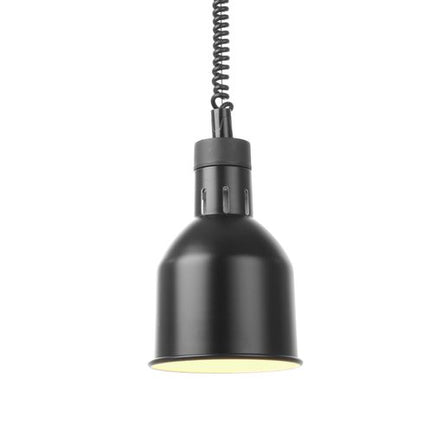 HENDI Höhenverstellbare Wärmelampe – zylinderförmig – Schwarz – 230 V / 375 W – Ø 175 × H 250 mm – weitere Produktansicht