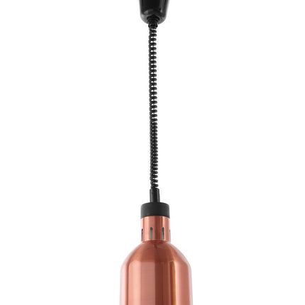 HENDI Höhenverstellbare Wärmelampe – zylinderförmig – Kupfer – 230 V / 375 W – Ø 175 × H 250 mm – weitere Produktansicht