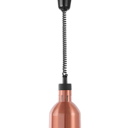 HENDI Höhenverstellbare Wärmelampe – zylinderförmig – Kupfer – 230 V / 375 W – Ø 175 × H 250 mm – Produktansicht