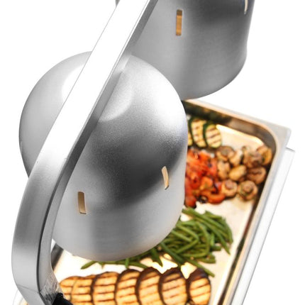 HENDI Speisenwärmer – Infrarot – Silber – 230 V / 500 W – 453 × 360 × 790 mm – weitere Produktansicht