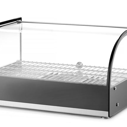 HENDI Beheiztes Thekendisplay – einzeln – Schwarz – 230 V / 800 W – 554 × 376 × 311 mm – weitere Produktansicht