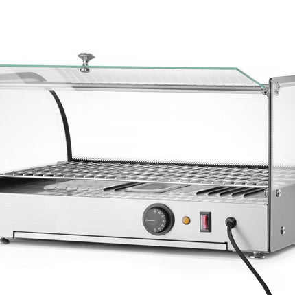 HENDI Beheiztes Thekendisplay – einzeln – Schwarz – 230 V / 800 W – 554 × 376 × 311 mm – weitere Produktansicht