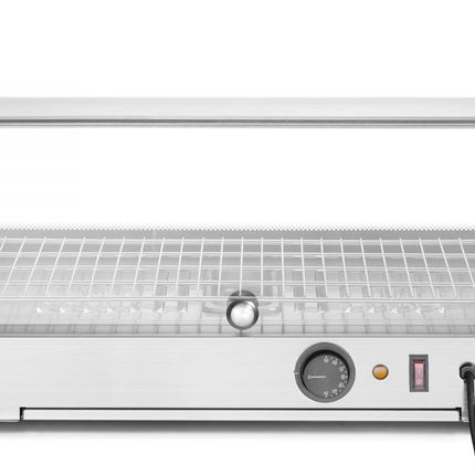 HENDI Beheiztes Thekendisplay – einzeln – Schwarz – 230 V / 800 W – 554 × 376 × 311 mm – weitere Produktansicht