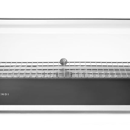 HENDI Beheiztes Thekendisplay – einzeln – Schwarz – 230 V / 800 W – 554 × 376 × 311 mm – Produktansicht
