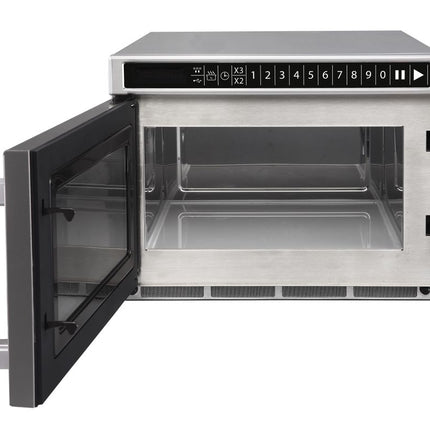 HENDI Mikrowelle – programmierbar via USB-Anschluss 1800 W – 230 V / 3000 W – 560 × 419 × 336 mm – geöffnet