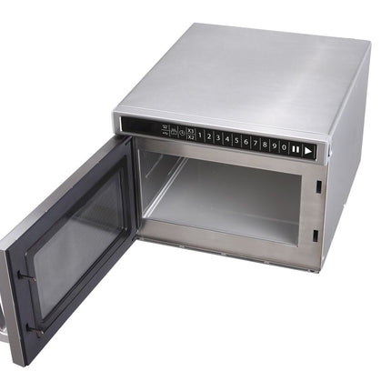 HENDI Mikrowelle – programmierbar via USB-Anschluss 1800 W – 230 V / 3000 W – 560 × 419 × 336 mm – geöffnet