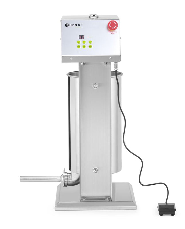 HENDI Wurstfüllmaschine –  elektrisch – 15 l – 230 V / 60 W – 450 × 350 × H 750 mm – Produktansicht
