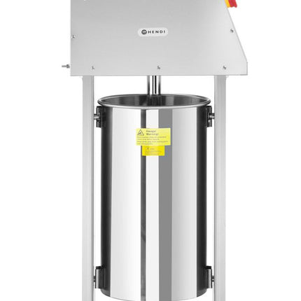 HENDI Wurstfüllmaschine –  elektrisch – 15 l – 230 V / 60 W – 450 × 350 × H 750 mm – Detailansicht