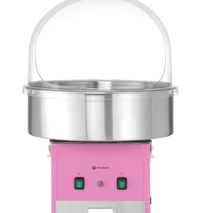 HENDI Zuckerwatte-Maschine – Rosa – 230 V / 1130 W – 520 × 520 × 503 mm – weitere Produktansicht