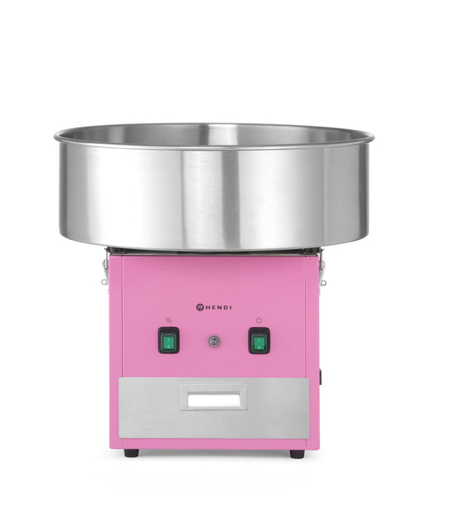 HENDI Zuckerwatte-Maschine – Rosa – 230 V / 1130 W – 520 × 520 × 503 mm – Produktansicht
