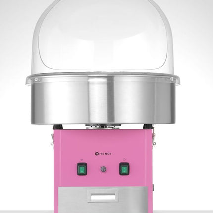 HENDI Zuckerwatte-Maschine – Rosa – 230 V / 1130 W – 520 × 520 × 503 mm – weitere Produktansicht