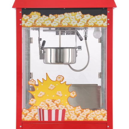 HENDI Popcorn-Maschine – Rot – 230 V / 1155 W – 560 × 420 × 760 mm – Produktansicht