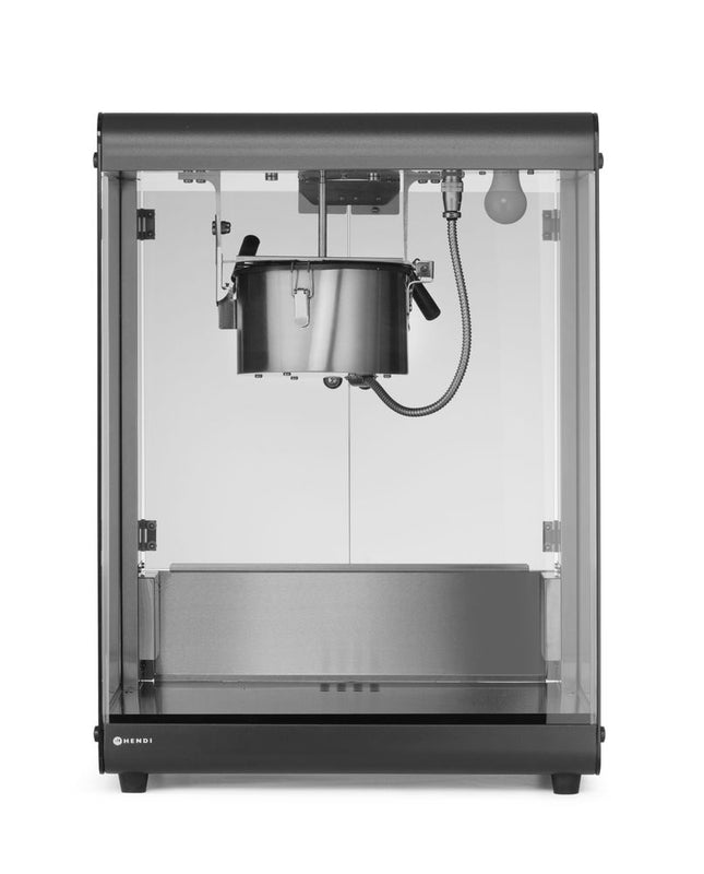 HENDI Popcorn-Maschine – 80 l – 230 V / 1155 W – Schwarz – 560 × 445 × H 775 mm – Produktansicht