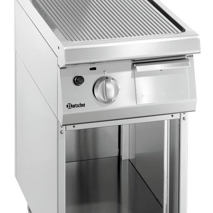 Griddleplatte Gas 700,B400, gerillt