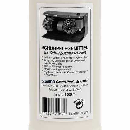 Saro 1 Ltr. Flüssige Schuhcreme - Produktinformationen und Vorteile 2