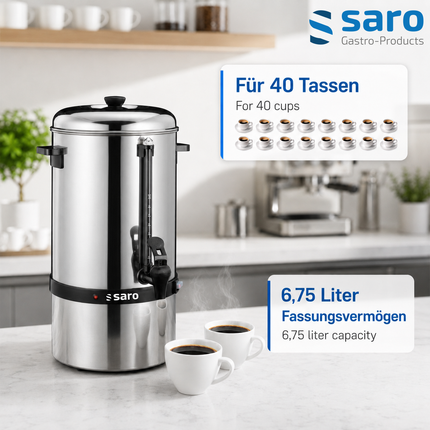 Saro Kaffeemaschine mit Rundfilter Modell MICA 6005 - Produktinformationen und Vorteile 1