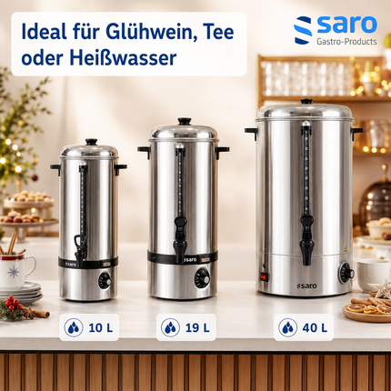 Saro HOT DRINK Serie Glühweinkocher und Heißwasserspender - Produktinformationen und Vorteile 1