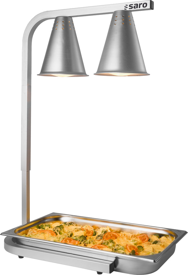 Saro Warmhaltelampe Modell TOSCA Alumium