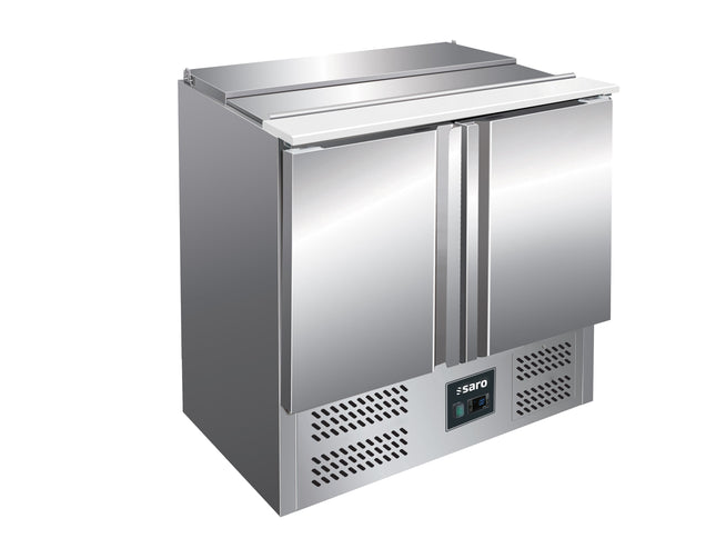 Saro Saladette mit 2 Türen Modell BALDUR S 900 Edelstahl