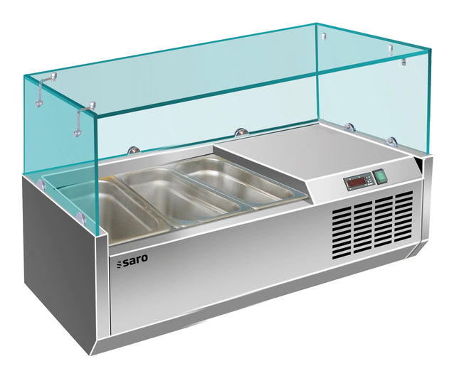 Saro Kühlaufsatz - 1/3 GN Modell VRX 955/380 Edelstahl Glasaufsatz
