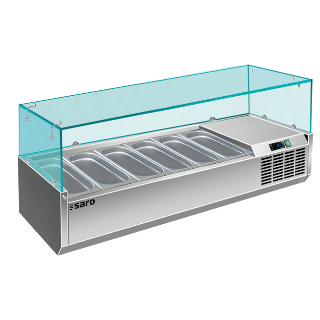 Saro Kühlaufsatz - 1/3 GN Modell VRX 1400/380 Edelstahl Glasaufsatz