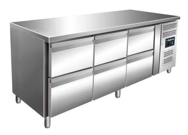 Saro Kühltisch mit 3x 2er Schubladenset Modell KYLJA 3160 TN 158 L