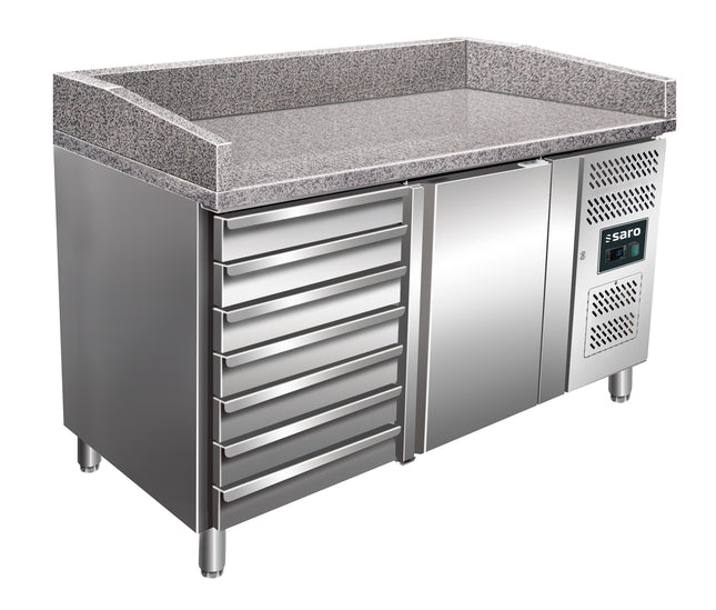 Saro Pizzatisch 1 Tür + 7 Schubladen Modell MARGA PZ 1610 TN 127 L