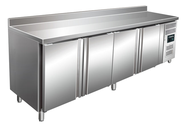 Saro Kühltisch mit 4 Türen und Aufkantung Modell KYLIA 4200 TN 393 L