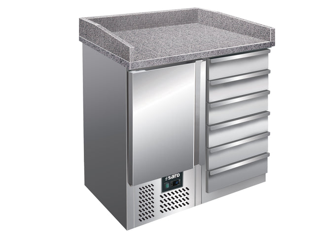 Saro Pizzatisch 1 Tür+ 6 Schubladen Modell PZ 4001 73 L