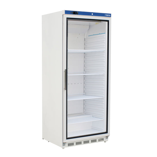 Saro Lagerkühlschrank mit Glastür - weiß Modell HK 600 GD V2 6.2E+2 L