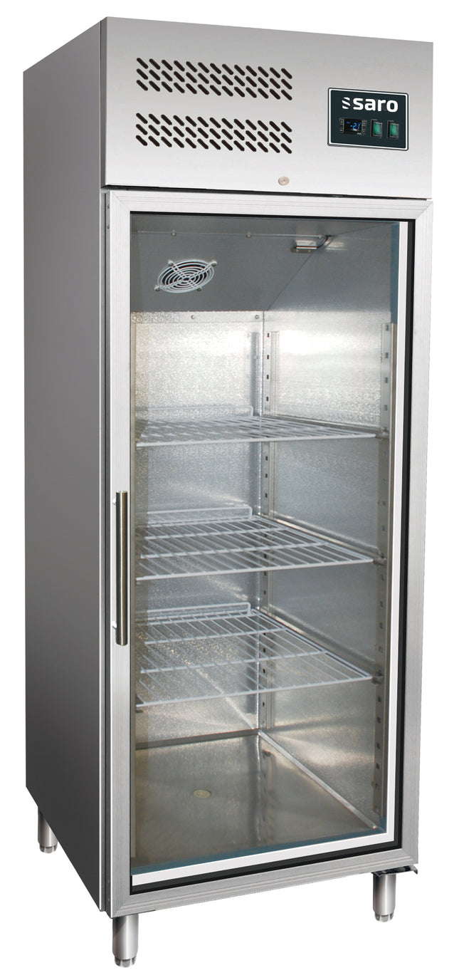 Saro Gewerbekühlschrank mit Glastür - 2/1 GN Modell GN 600 TNG 537 L