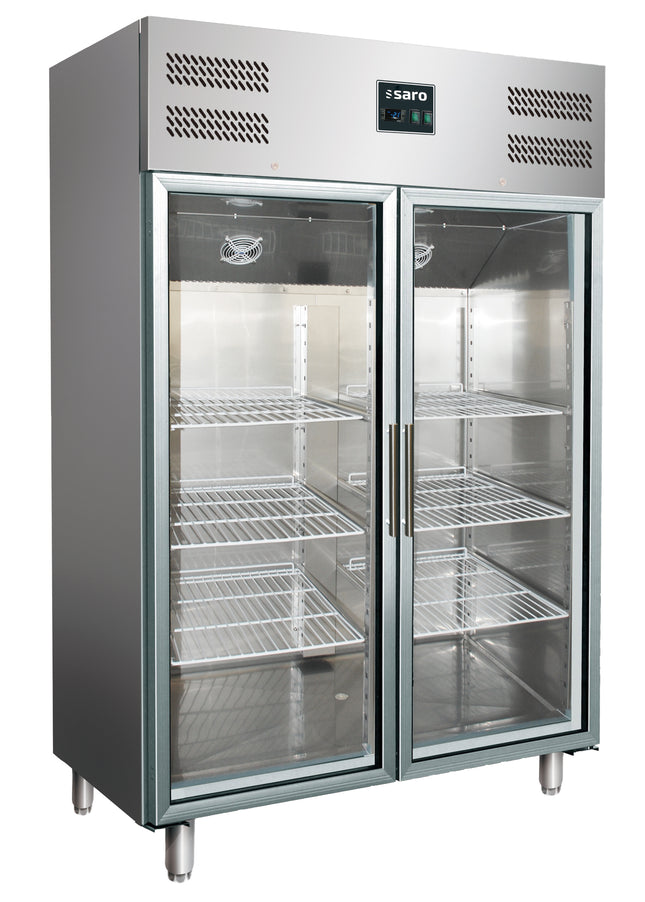 Saro Gewerbekühlschrank mit Glastüren - 2/1 GN Modell GN 1200 TNG 1173 L