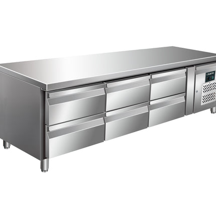 Saro Unterbaukühltisch mit 3x2 Schubladen Modell UGN 3160 TN 98 L