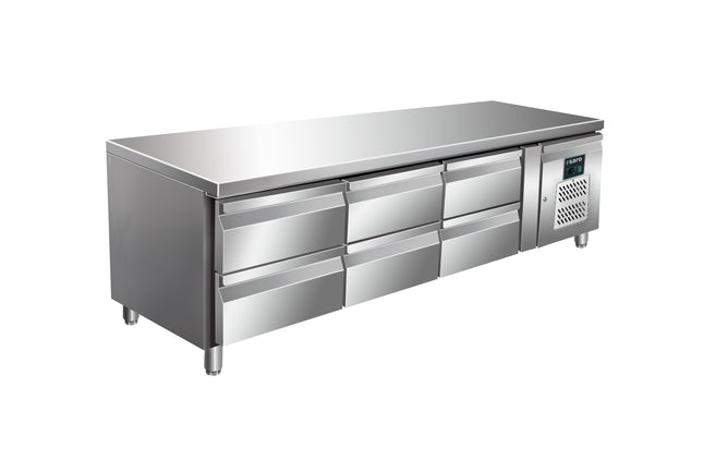 Saro Unterbaukühltisch mit 3x2 Schubladen Modell UGN 3160 TN 98 L
