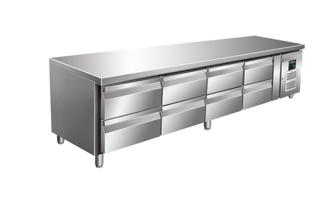 Saro Unterbaukühltisch mit 4x2 Schubladen Modell UGN 4180 TN 131 L