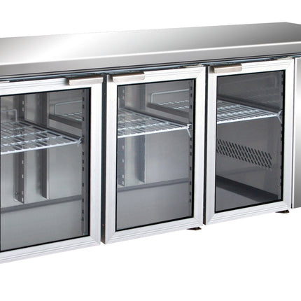 Saro Kühltisch mit 3 Glastüren Modell GN 3100 TNG 464 L