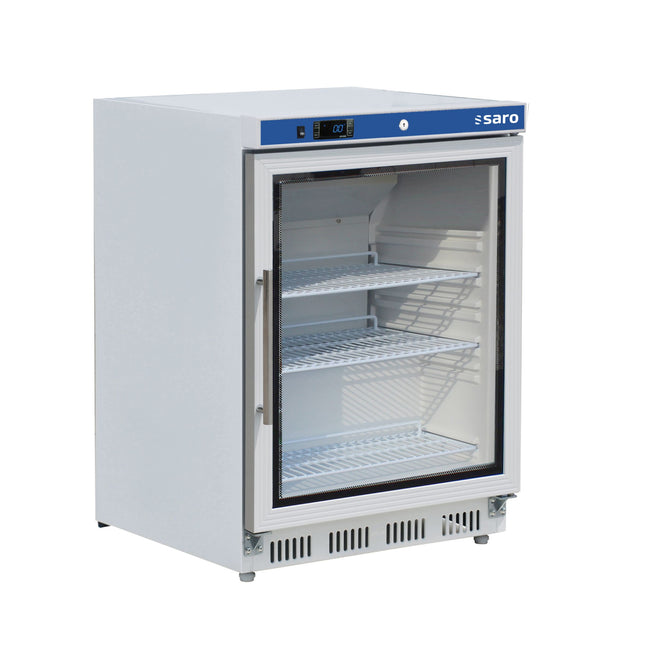 Saro Lagerkühlschrank mit Glastür - weiß Modell HK 200 GD V2 129 L
