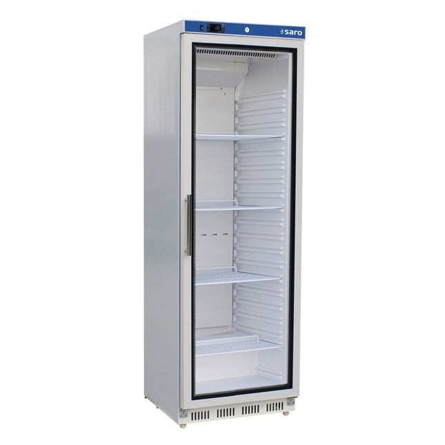 Saro Lagerkühlschrank mit Glastür - weiß Modell HK 400 GD V2 361 L
