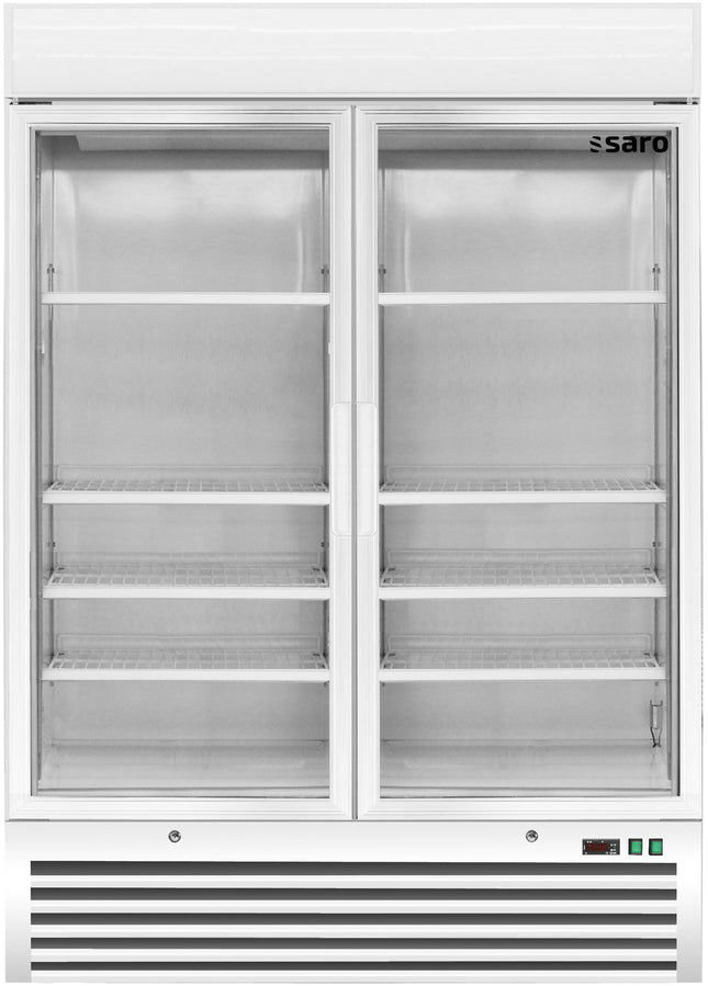Saro Tiefkühlschrank mit 2 Glastüren Modell D 920 - weiß 1079 L
