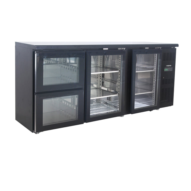 Saro Barkühler mit 2 Glastüren und 2 Schubladen BC 3100 G S2