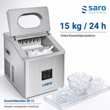 Saro Eiswürfelbereiter Modell EB 15 PRO - Produktinformationen und Vorteile 5
