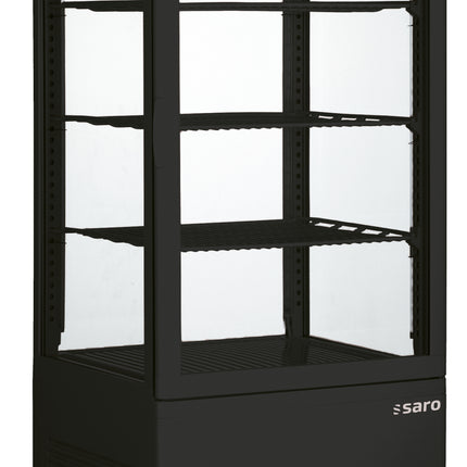 Saro Kühlvitrine 78 Liter Modell SC 80 schwarz Kunststoff schwarz