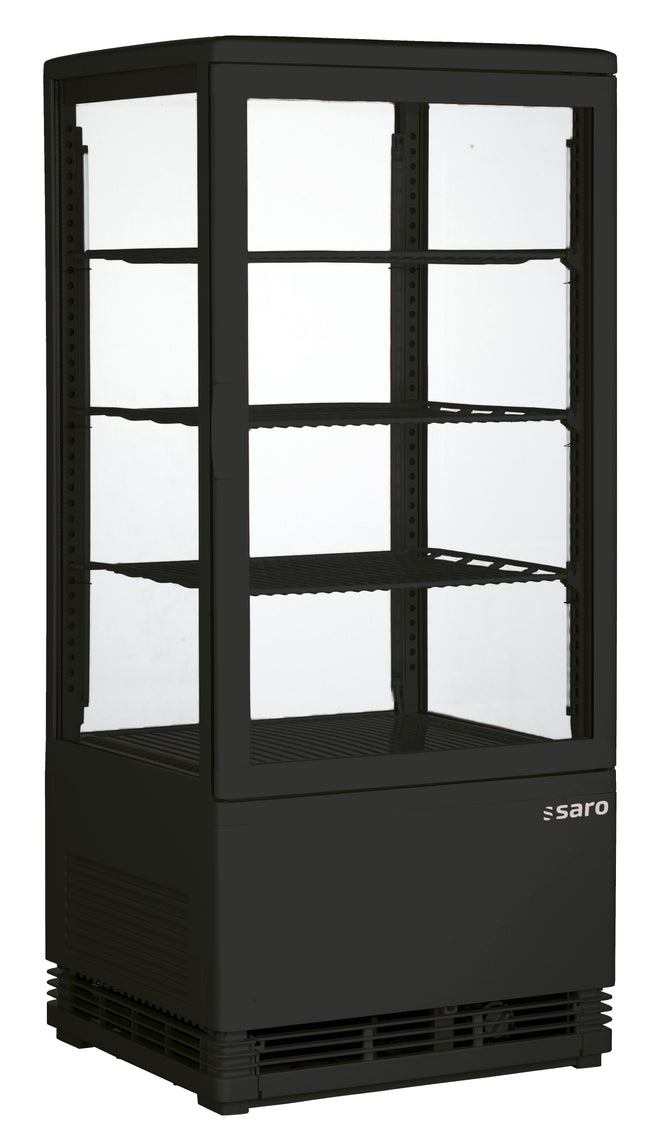 Saro Kühlvitrine 78 Liter Modell SC 80 schwarz Kunststoff schwarz