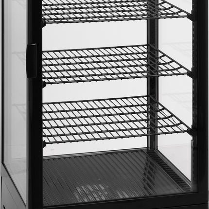Saro Kühlvitrine 98 Liter Modell SC 100 schwarz Kunststoff schwarz