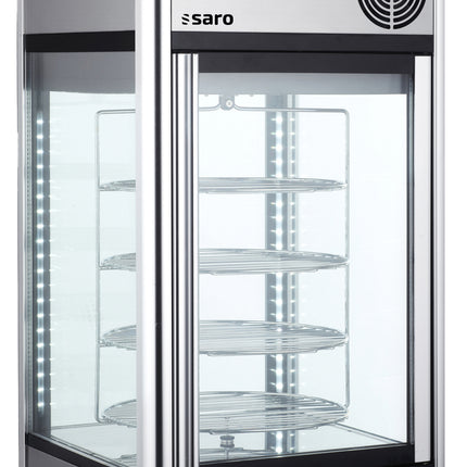 Saro Kuchenvitrine 108 Liter Modell ISABELL Edelstahl