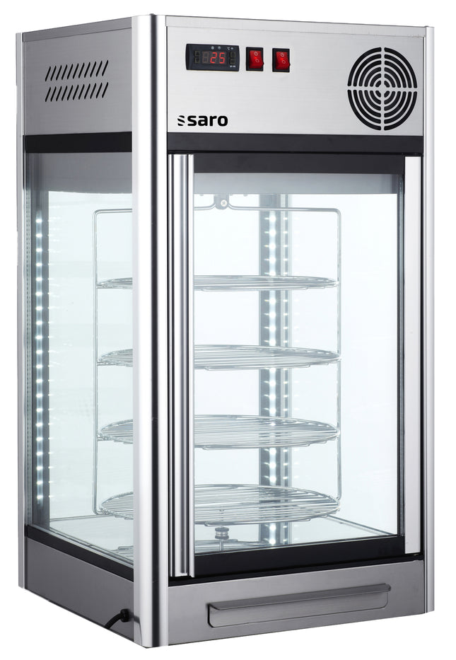 Saro Kuchenvitrine 108 Liter Modell ISABELL Edelstahl