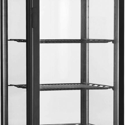 Saro Kühlvitrine 235 Liter Modell SVEN schwarz Kunststoff schwarz