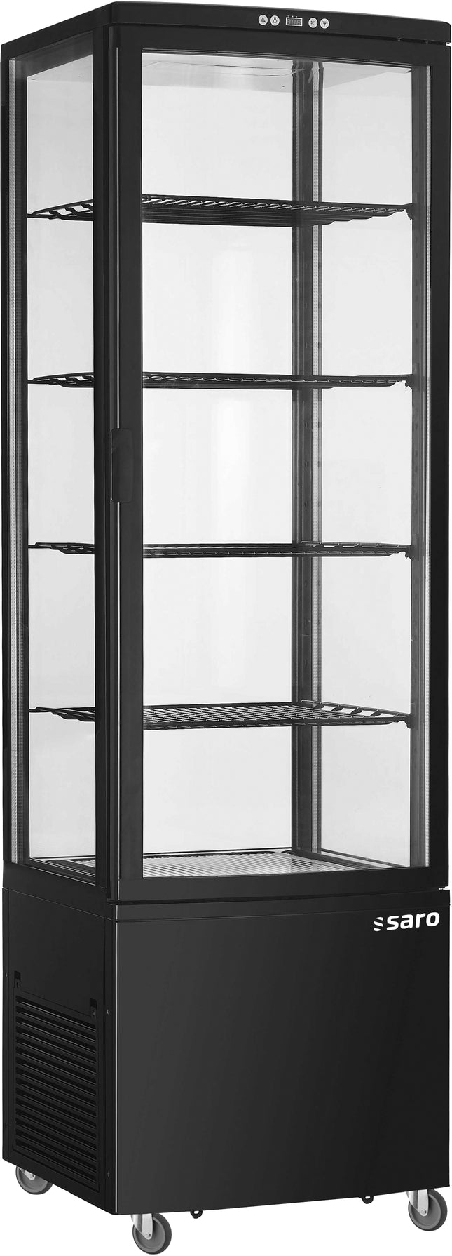 Saro Kühlvitrine 235 Liter Modell SVEN schwarz Kunststoff schwarz