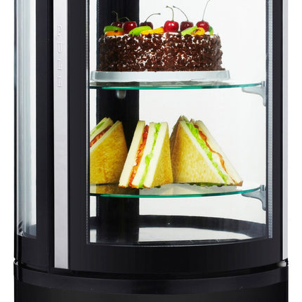 SARO Kuchenvitrine – schwarz Modell MATILDE